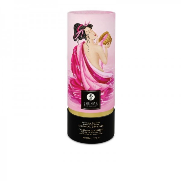 Sel de bain moussant - Cristaux d'orient - Aphrodisia rose