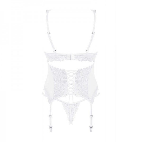 Corset et string blanc Amor Blanco