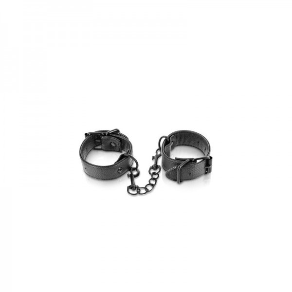 Menottes simili cuir ajustables Fetish Tentation