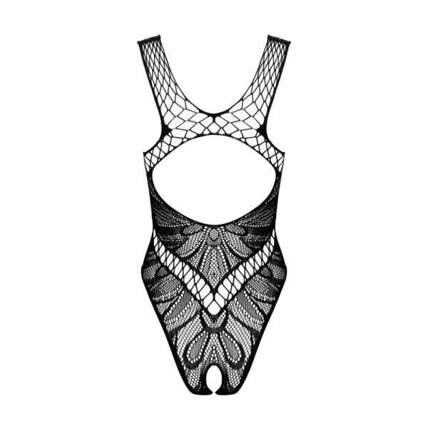Body transparent ouvert Noir B138