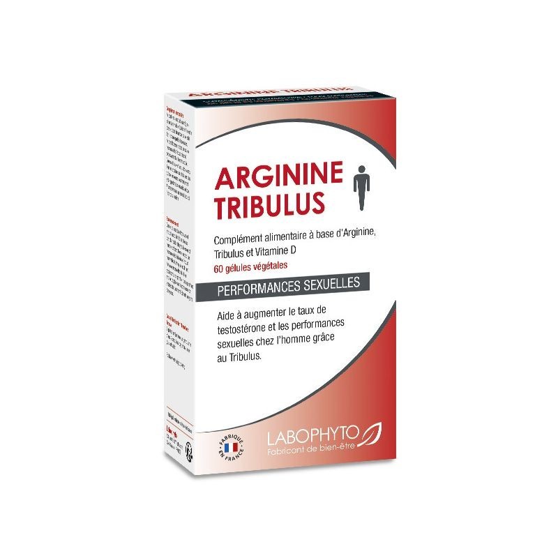 Complément Alimentaire Arginine & Tribulus Labophyto - 60 Gélules, 100 Ml, Neuf, Fabriqué En France