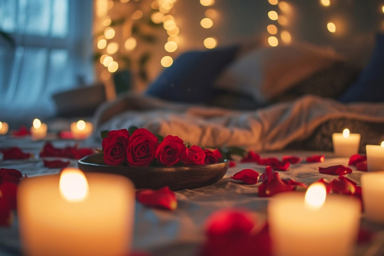 Chambre pour soirée romantique