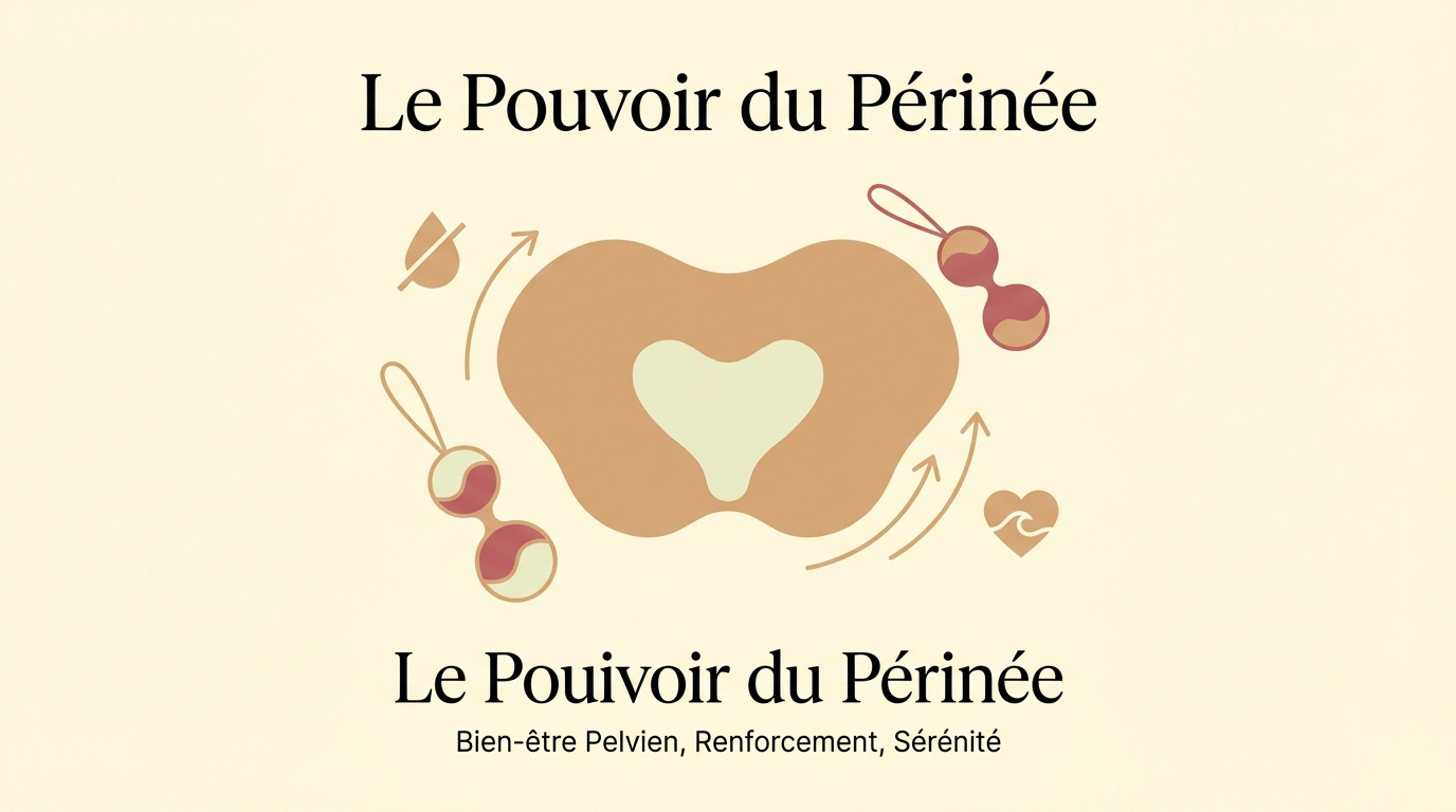 Représentation du renforcement du plancher pelvien pour le bien-être intime