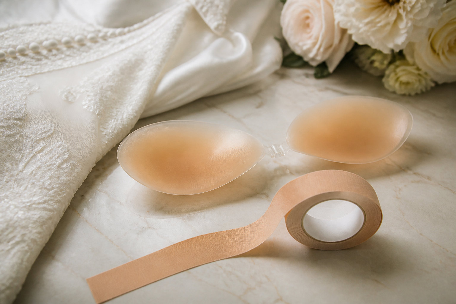 Comment garantir le maintien sous un décolleté plongeant ?