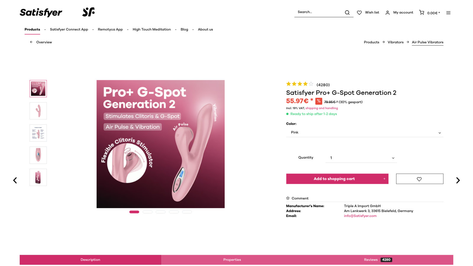Satisfyer Pro G-Spot Rabbit : le choc des ondes de pression
